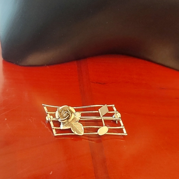 Bond Boyd sterling musical note brooch - Picture 2 of 7
